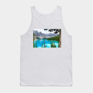 Lake Louise Digital Painting Tank Top